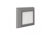 4487.3.50 OZO LED 3CCT SQR PLAIN SURFACE GREY