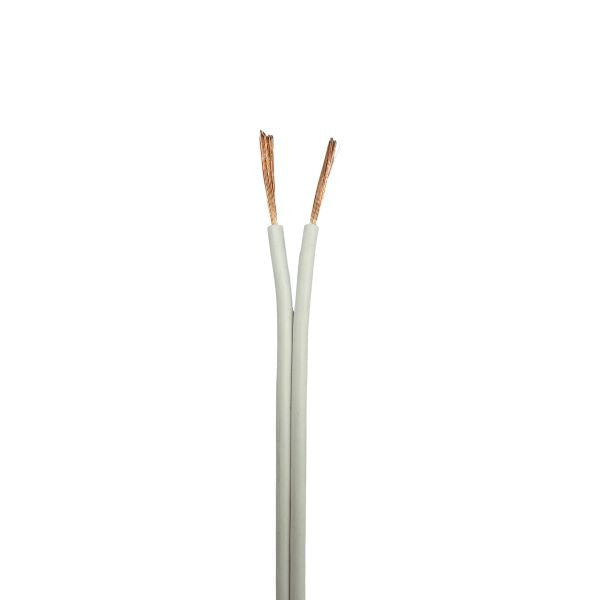 P/P FLEX TWIN 0.75MM WHT /5MTR