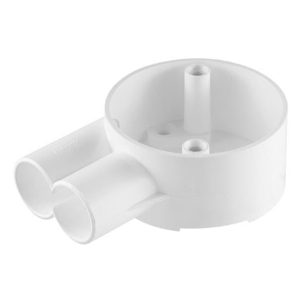 P/P PVC 20MM 2WAY U"  BOX"