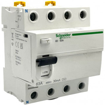 C60 63A 4 POLE E/LEAKAGE SCHNEIDER 6KA