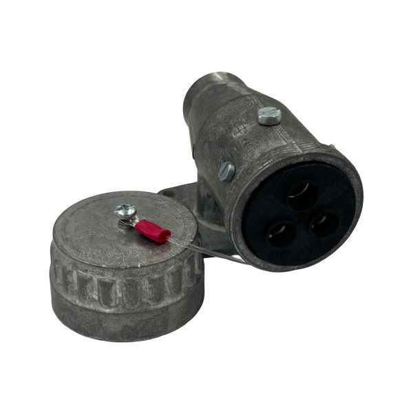 STOVE PLUG BASE 3PIN FEMALE