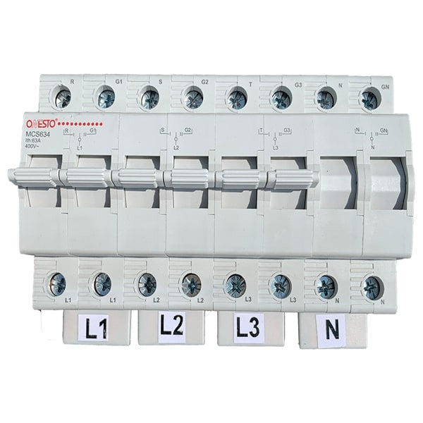 CHANGEOVER SW. (CB TYPE DIN) 63A 4P  GL3
