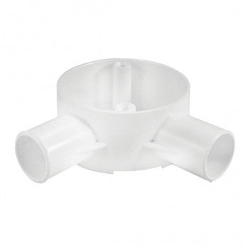 PVC 25MM 2W ANGLE RND BOX 9021