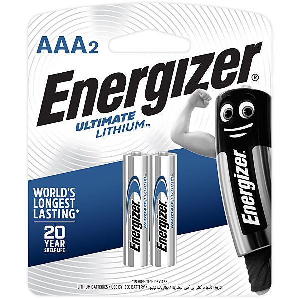 ENERGIZER AAA ULTIMATE LITH BP2 BKUCXL92BP2