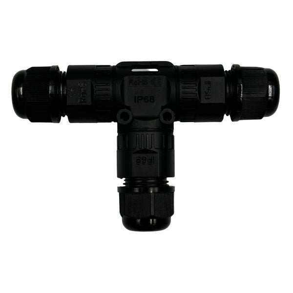 JOINT 3WAY CONNECTOR 10A   1-1.5MM BLK IP66