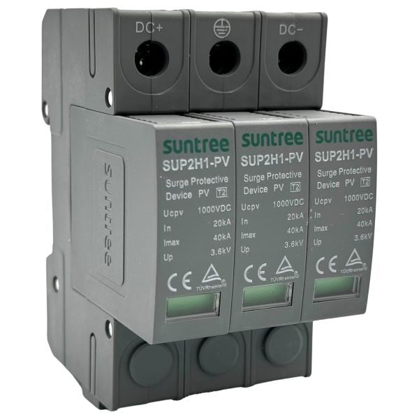 SURGE ARRESTOR 3P SUNTREE  SUP2-PV 40KA 1000VDC   GREY
