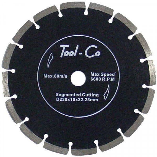 TOOL-CO BLACK DRY CUTTING  DIAMOND DISC 230MM    BS230TCA