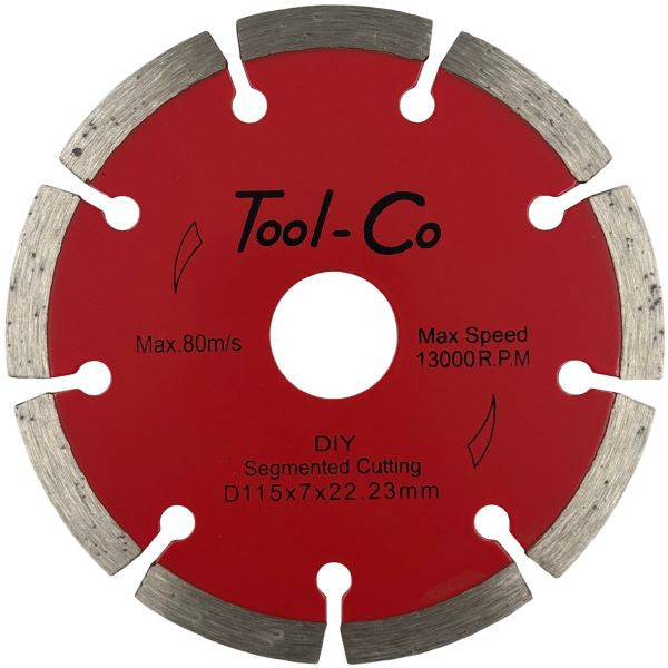 TOOL-CO D.I.Y RED 115MM/EA SEGMEN.DISC HS115EC
