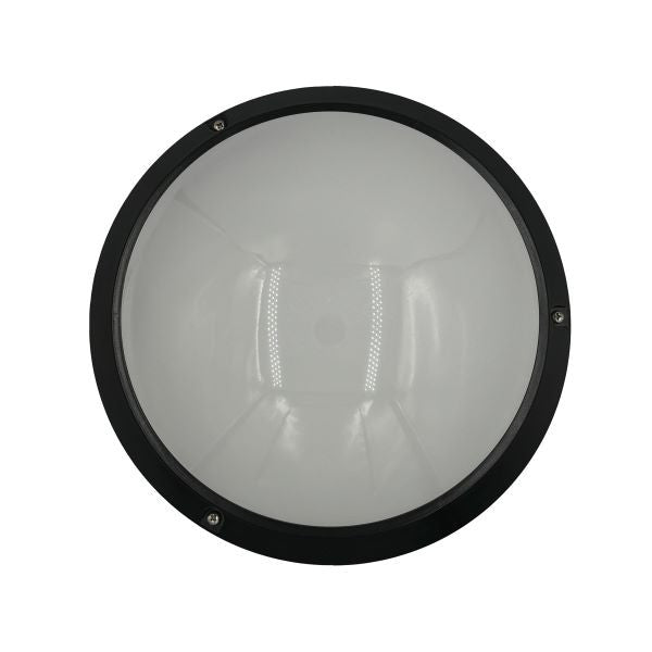 BH114 PVC ROUND E27 BLACK B/HEAD