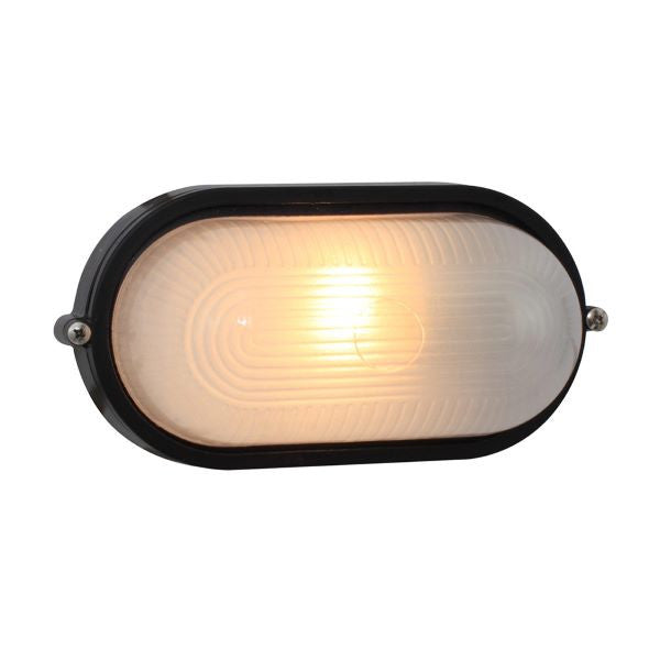 B/H SMALL OVAL PLAIN BLACK  W01A/B59