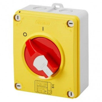 ISOLATOR 3P 63A SURF/LOCK  IP65