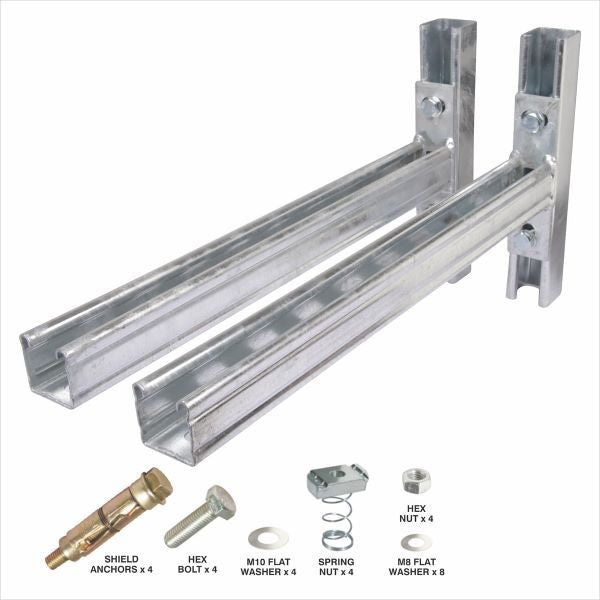 CANTILEVER SLOTTED ARM 650 MM /COMPLETE KIT