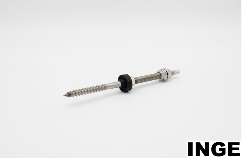 Inge - Hanger Bolt Kit M10 x 200mmL for Wood Purlin