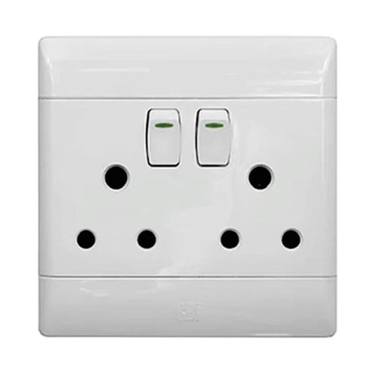CBI DOUBLE SOCKET 4X4 WHITE