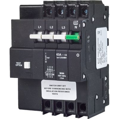 CBI 50A 3PH 2.5KA EARTH LEAKAGE (+O/LOAD) SA36A