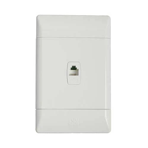 CBI TELEPHONE SOCKET-OUTLET (2X4) STANDARD WHITE