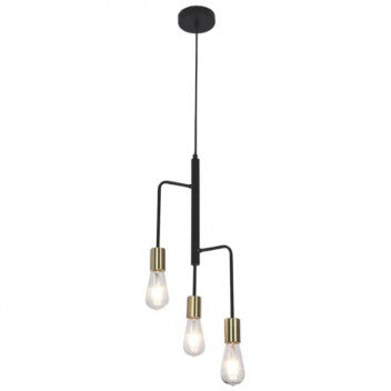 PEN563/3 BLACK 3LIGHT PENDANT