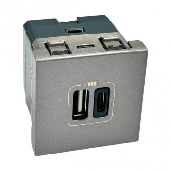 ARTEOR (MAGNESIUM) 2x USB CHARGE. 2MOD A+C 3A 15W