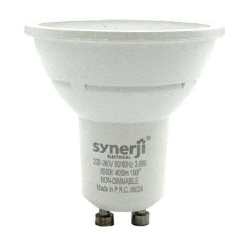 PAR16 LED SYNERJI 5W GU10  3000K NON DIMM W/W (NEW)