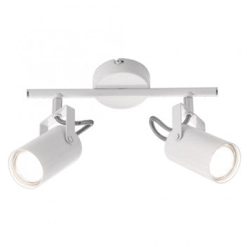 S406/2 2LIGHT WHITE SPOT GU10